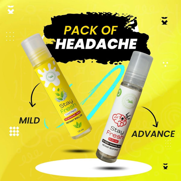 Stay fresh Aromatherapy Regular Roll on for Migraine | Sinus | Cervical | Body