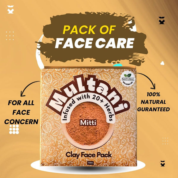 Multani mitti Infused with Herbs Face Pack