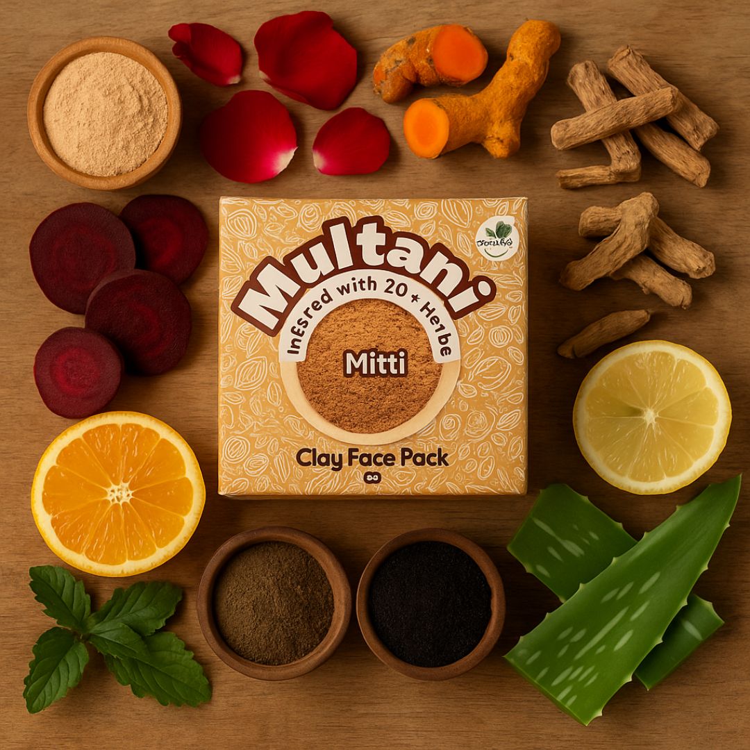 Multani mitti Infused with Herbs Face Pack - AyutriFace pack