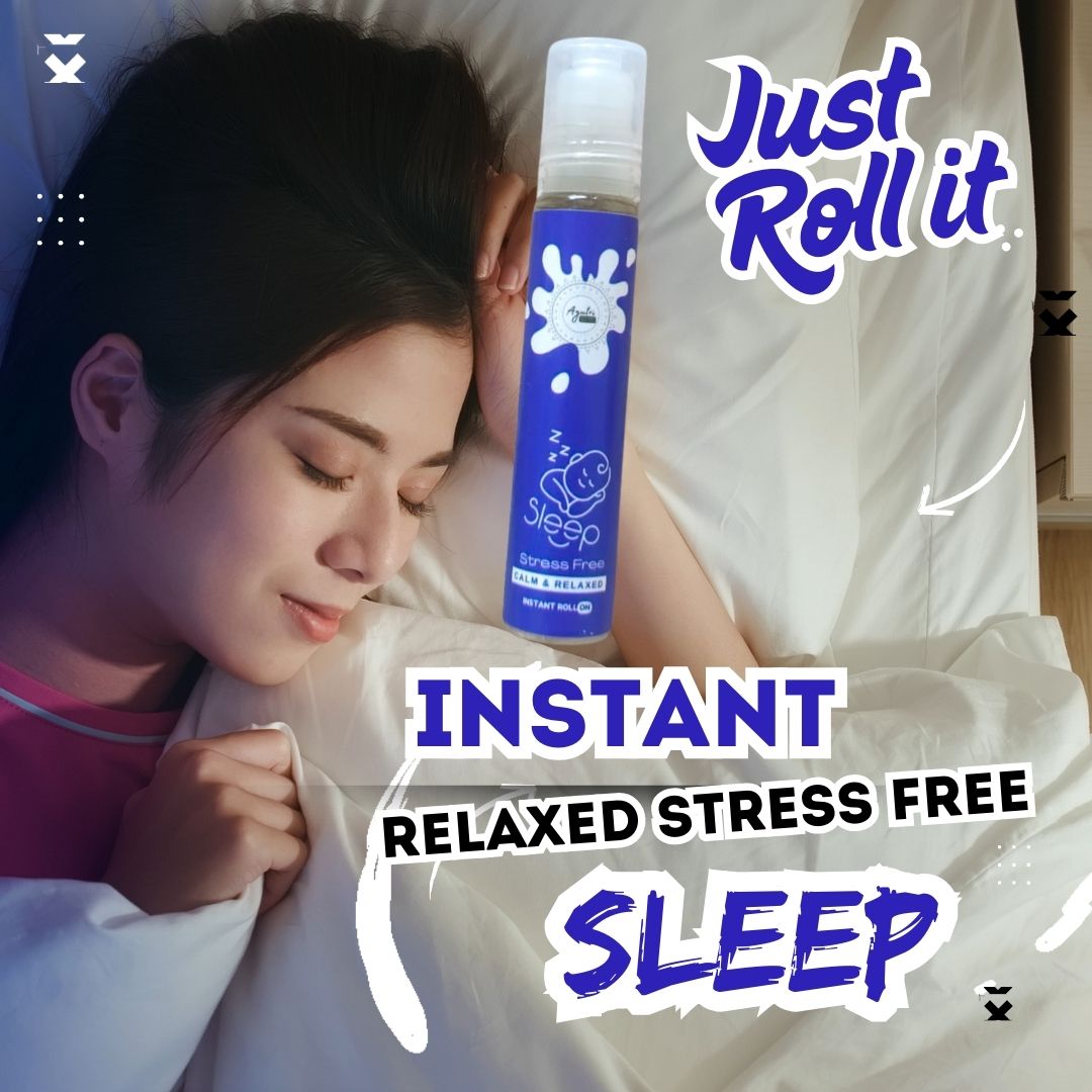 Natural Roll on for Headache | Migraine | Sinus | Cervical | Period Cramps | Sleep well - Ayutri